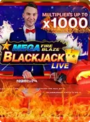 Mega Fire Blaze Blackjack Live by Playtech